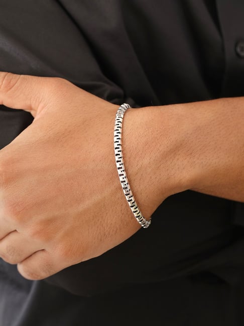 Zavya Iconic Rhodium-Plated 925 Sterling Silver Men's Chain