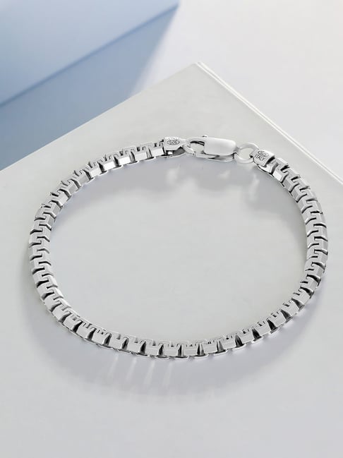 Zavya Iconic Rhodium-Plated 925 Sterling Silver Men's Chain