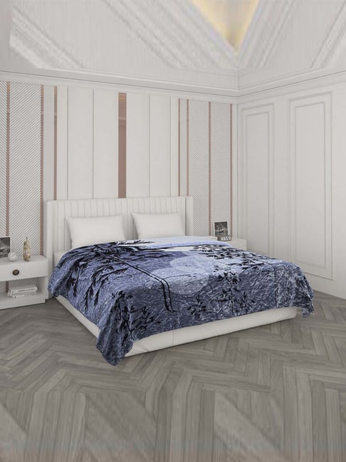 Monte Carlo Blue Polyester 600 GSM Winter Blanket