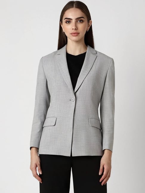 Grey Blazer Buy Ladies Blazers Online Wirziis Women's Business - Main Image