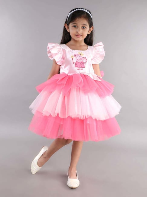 Pink Chick Girls Pink Character Based Party Dresses