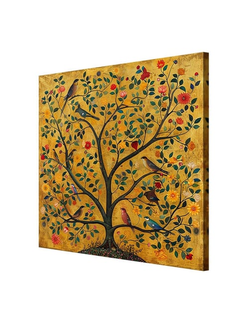 Buy 999Store Yellow Canvas An Artistic Representation Of A Tree