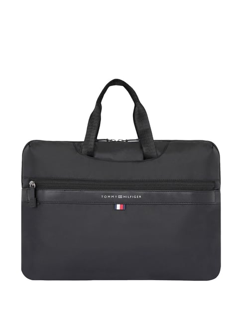 TOMMY HILFIGER Grenada Black Polyester Laptop Messenger Bag