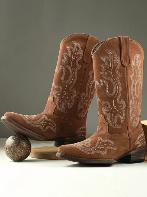 Carlo Romano Women's Tan Casual Booties-picture-20