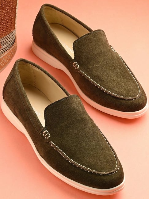 Carlo Romano Women's Olive Casual Loafers-picture-18