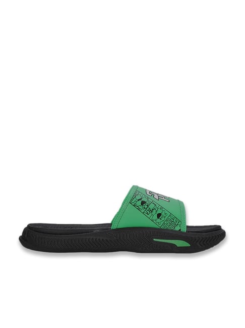 Puma slides green deals