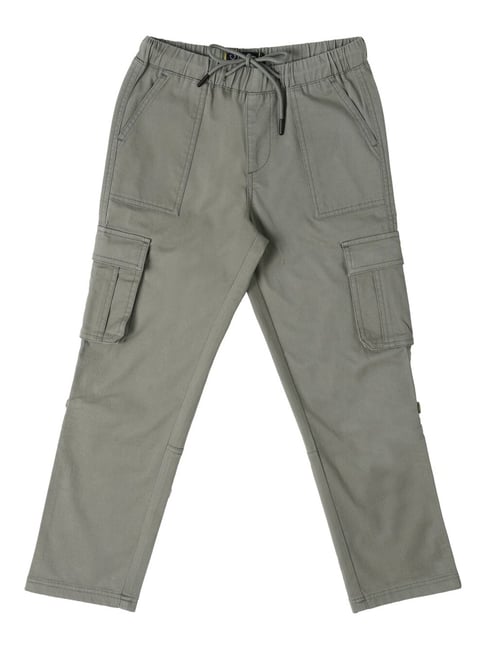 Allen Solly Junior Kids Grey Cotton Trousers-picture-34