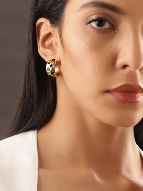 Priyaasi Classic Gold Brass Earrings-picture-33
