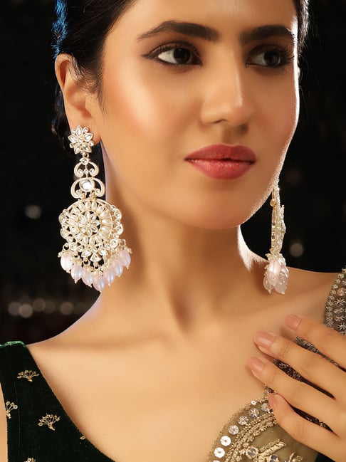 Priyaasi Classic Gold Brass Earrings-picture-22