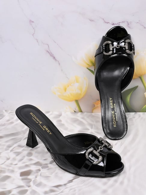 Ronnie Grey Women's Black Casual Stilettos-picture-36