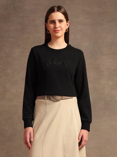 U.S. Polo Assn. Black Embellished Sweatshirt-picture-39