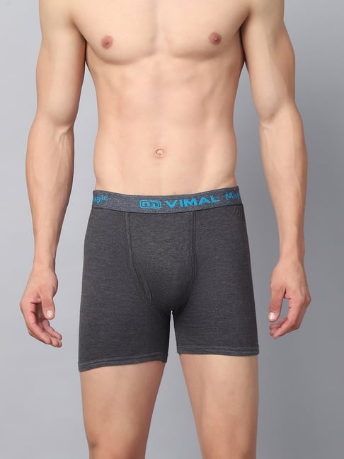 Vimal Jonney Multicolor Cotton comfort fit Trunks Pack of 2-picture-18