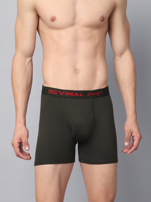 Vimal Jonney Multicolor Cotton comfort fit  Trunks Pack of 2-picture-17