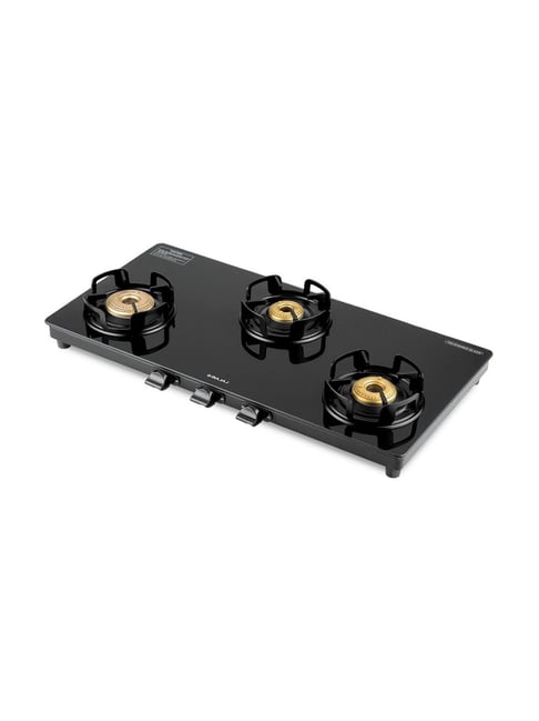 Bajaj Three Burner Glass Top Gas Stove BAJAJ UCX 3B Glass Manual