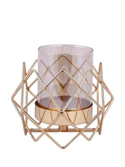 Tayhaa Gold Others Abstract Candle Holder-picture-40
