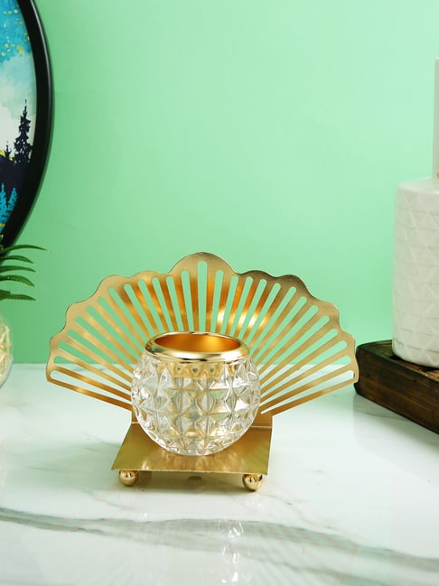 Tayhaa Gold Others Abstract Candle Holder-picture-25