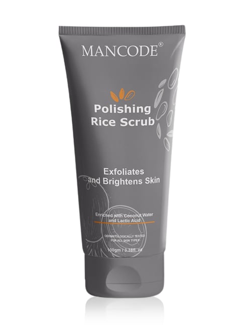 Mancode Polishing Rice Scrub - 100 gm