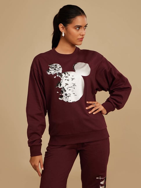 kazo Disney Mickey Mouse Foil Print Sweatshirt-picture-27