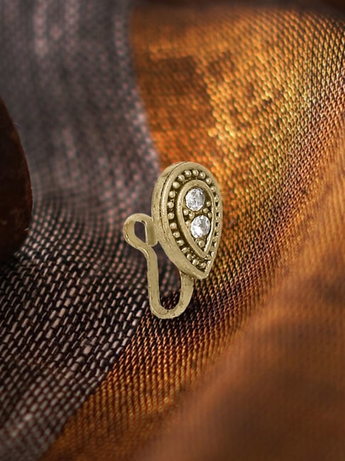 OOMPH Antique Gold Tone Ethnic Nosering