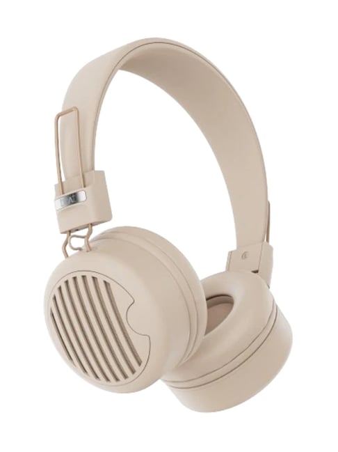 Boat Rockerz 400 Pro On Ear BT Headphone with 30 Hours Playback & Beast Mode (Hazel Beige, TWS)