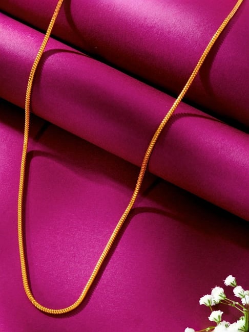 png jewellers P.N.Gadgil Jewellers Shimmer Strand Gold Chain For Men And Women-picture-40