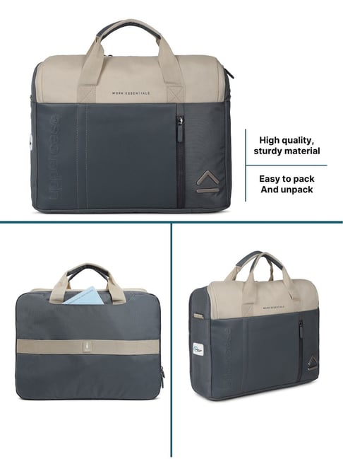 Uppercase Omega Blue Polyester Laptop Messenger Bag