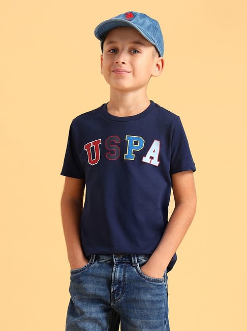 U.S. Polo Assn. Boys Navy Printed T-Shirt-picture-30