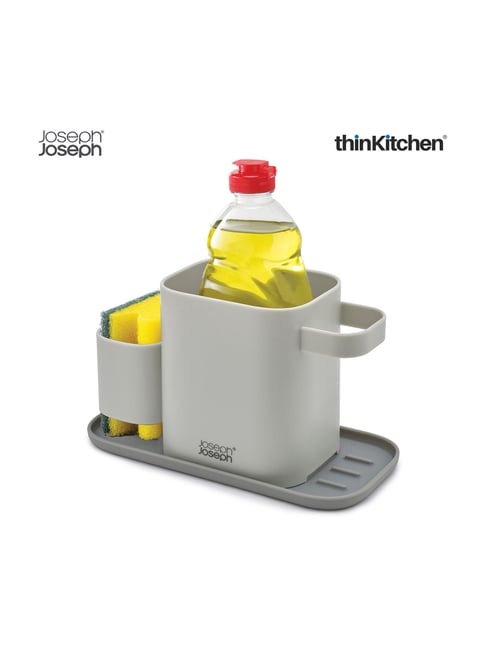 Joseph Joseph Grey Stainless Steel Duo Sink Tidy