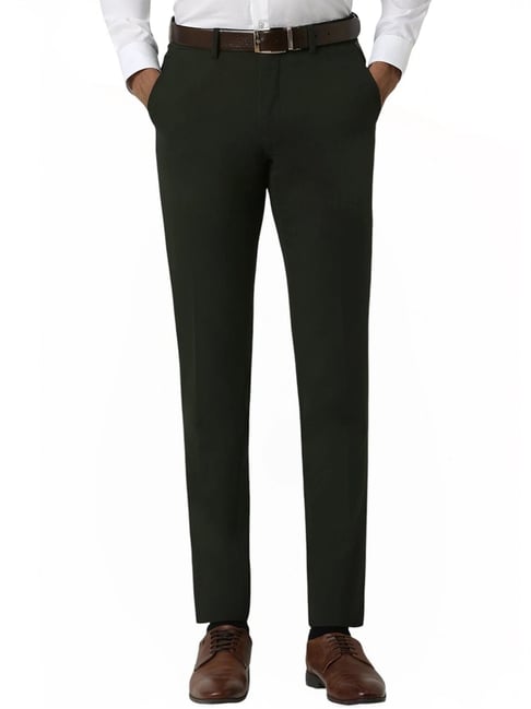 Van Heusen Green Slim Fit Trousers-picture-27
