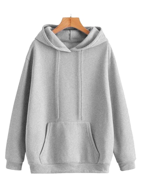 Vimal Jonney Grey Fleece Regular Fit Sweatshirt