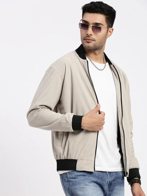 Beige Corduroy Jacket Outfit Men Knowledge Cotton Apparel Corduroy