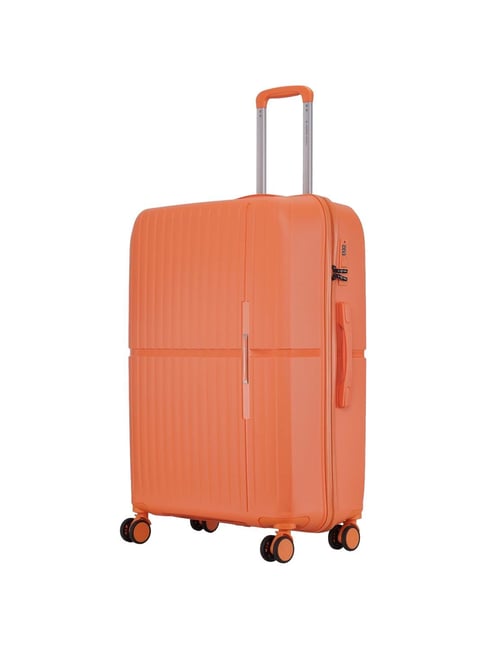 Nasher Miles Springfield Orange 8 Wheels Large Hard Cabin Trolley Bag-picture-23