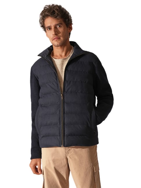 Selected Homme Blue Regular Fit Quilted Jacket-picture-35