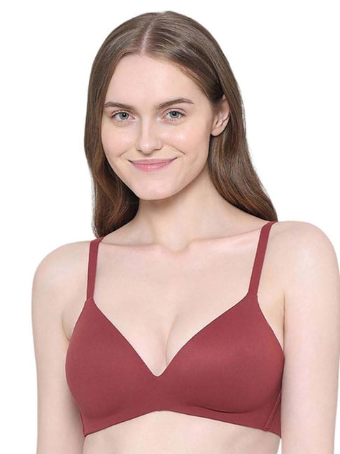 Wacoal Womens How Perfect Padded Non-wired 3/4th Cup Everyday Wear Seamless T-Shirt Bra - Purple-picture-10