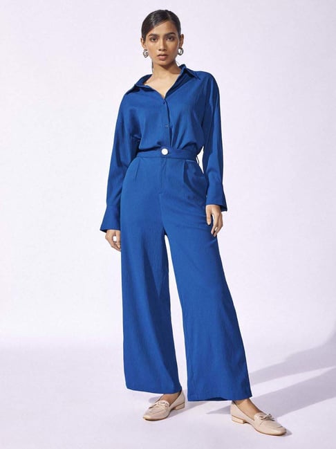 The Label Life Blue Plain Trousers-picture-36
