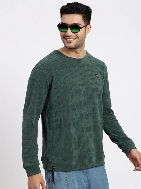 showoffff SHOWOFF Green Acrylic Slim FitSweatshirt-picture-12