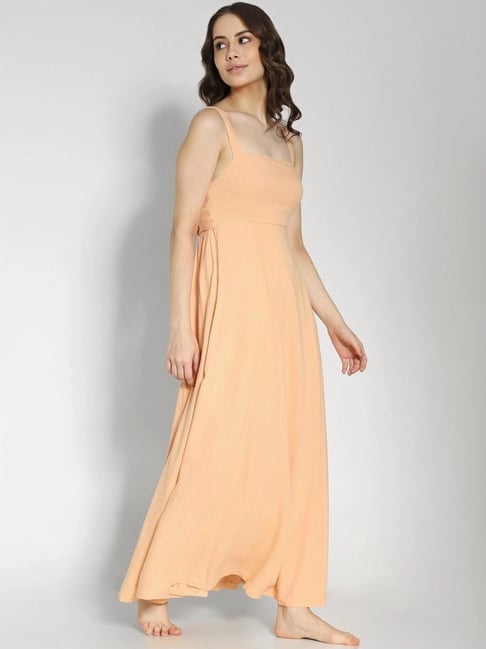 American Eagle Outfitters Peach Maxi Dress-picture-36