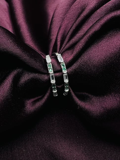 Arte Jewels 925 Sterling Silver Cz Stone Toe Ring For Women-picture-39