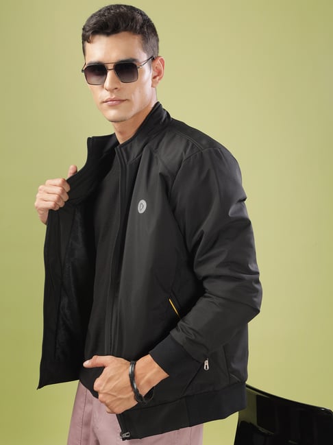 Dollar Black Synthetic Regular Fit Casual Jacket