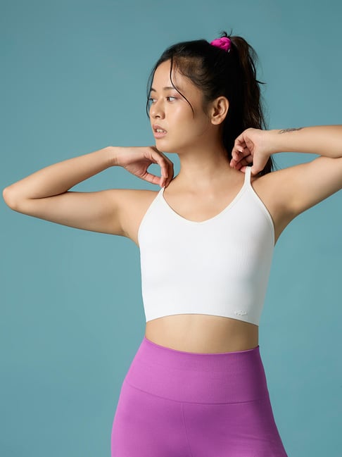 Feier White Sports Bra-picture-22