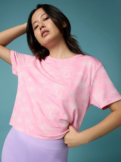 Feier Pink Printed Boxy T-Shirt-picture-29