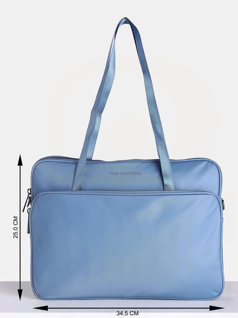 Van Heusen Blue PU Laptop Messenger Bag