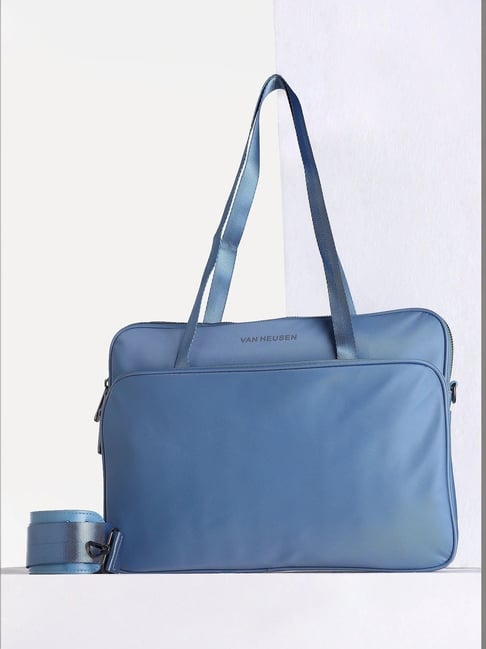 Van Heusen Blue PU Laptop Messenger Bag
