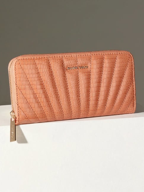 Buy Allen Solly Casual Leather Zip Around Wallet For Women At Best