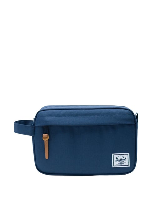 Herschel Navy Solid Travel Pouch