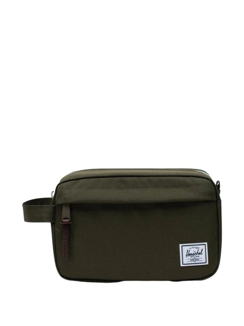 Buy Herschel Green Solid Travel Pouch For Men At Best Price Tata - Main Image