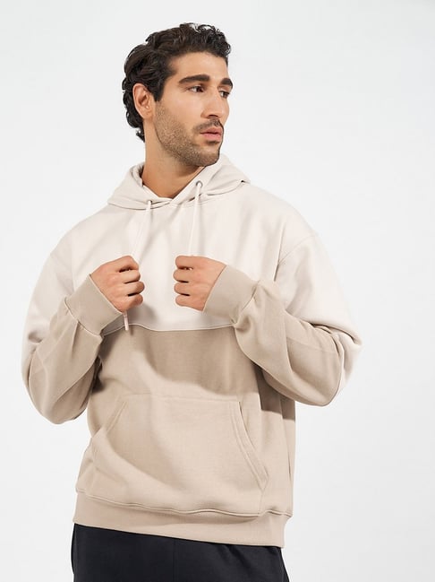 Styli Multi Relaxed Fit Colour Blocked Hoodie