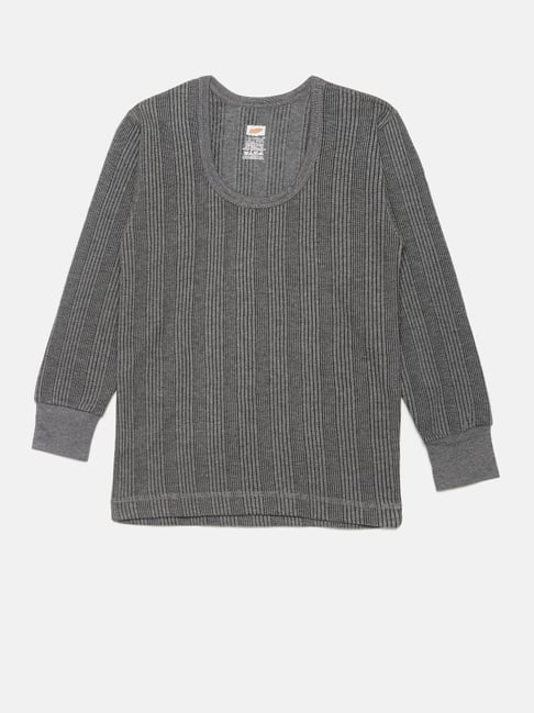 Dollar Unisex Grey Textured Full Sleeves Thermal Top-picture-38