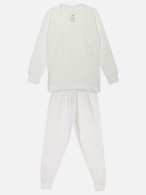 Dollar Unisex Off White Solid Full Sleeves Top with Pyjamas
