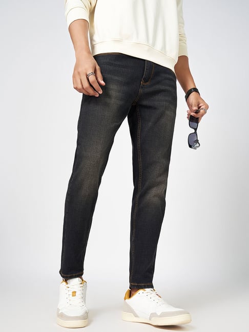 SF Jeans by Pantaloons Black Cotton Slim fit Jeans